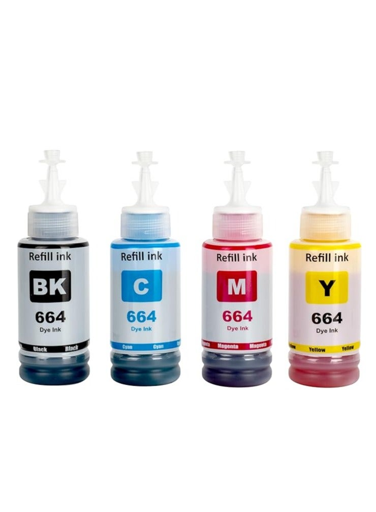 Ink Set 664 for Epson Printer for EcoTank Printer L210 L220 L300 L355 L365 L555 L1300 - Image 1