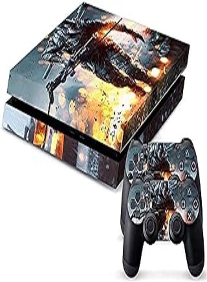 Battle Field 4 Game Decal Skin Stickers For PS4 Controller - 2 Pieces 