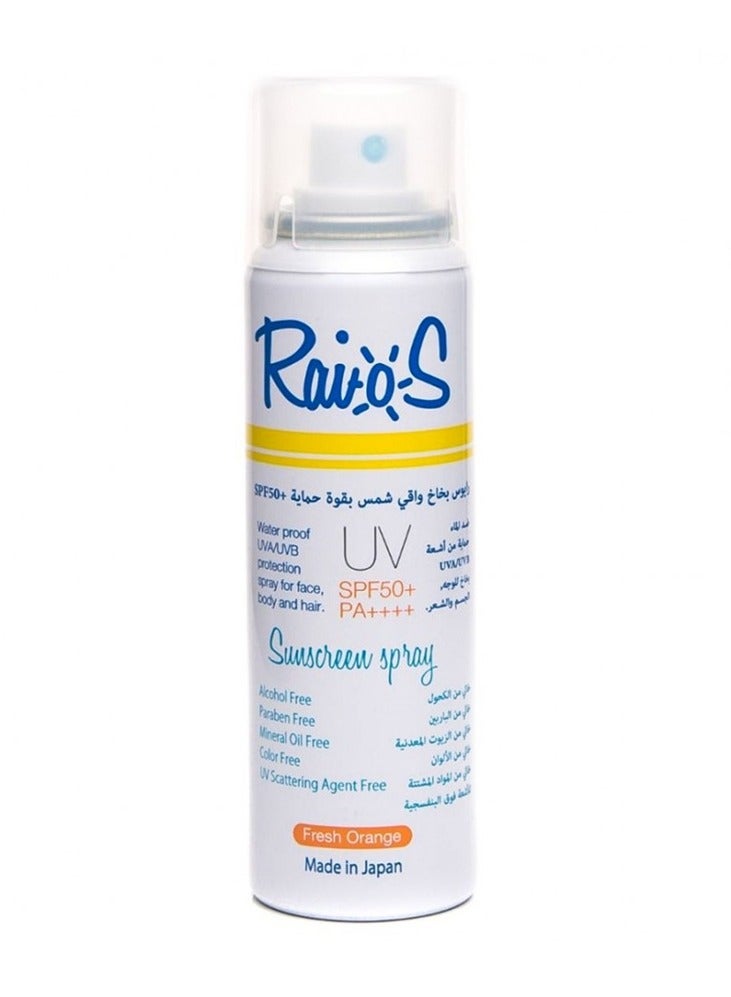 Raios Sunscreen spray orange scent 70 ml - Image 1