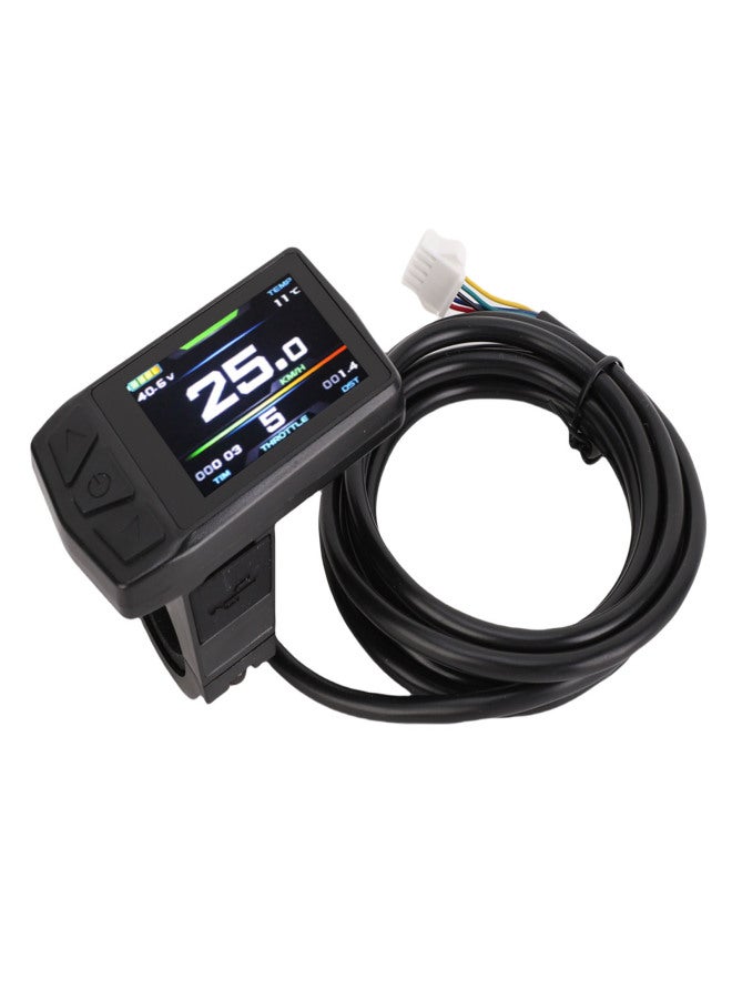 Electric Bike Color Display 24V 36V 48V Electric Scooter Color Display Panel with SM Connector - Image 5
