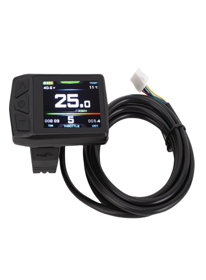 Electric Bike Color Display 24V 36V 48V Electric Scooter Color Display Panel with SM Connector - Image 1