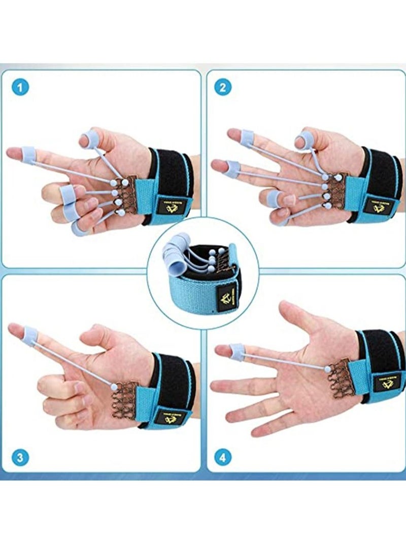 Arabest مُقَوِّي الأصابع، مُقَوِّي الأصابع القابل للتعديل ومُمتد الأصابع، معدات يوغا اليد مدرب القبضة للعلاج اليدوي، تسلق الصخور - تخفيف التهاب المفاصل، ألم متلازمة النفق الرسغي (40LB) - Image 5