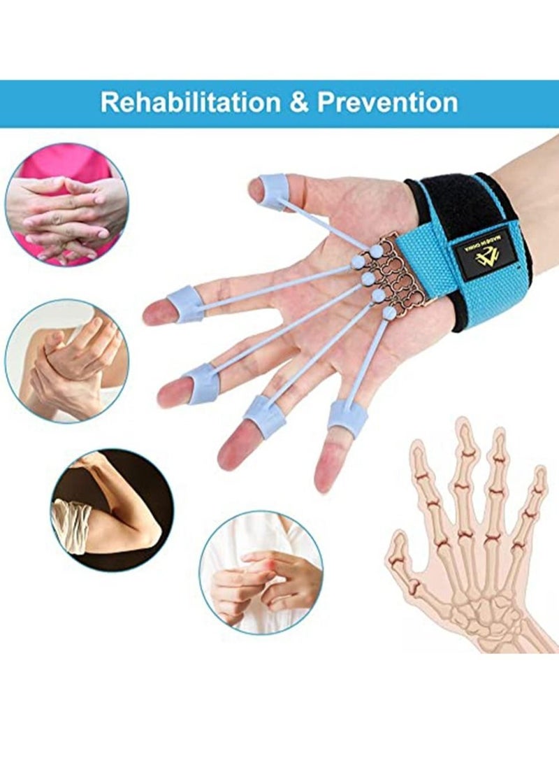 Arabest مُقَوِّي الأصابع، مُقَوِّي الأصابع القابل للتعديل ومُمتد الأصابع، معدات يوغا اليد مدرب القبضة للعلاج اليدوي، تسلق الصخور - تخفيف التهاب المفاصل، ألم متلازمة النفق الرسغي (40LB) - Image 3