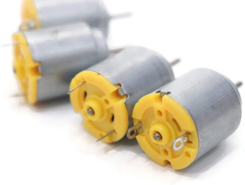 Electronicspices محرك كهربائي صغير DC محرك كربون فرشاة عالية السرعة عزم دوران محرك سيارات الألعاب الكهربائية، لمجموعة نماذج سيارات الألعاب - عبوة من 20 - Image 2