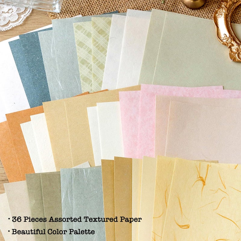 ARTSMONA 240 Pcs Vintage Floral Scrapbook Paper & Label Journaling Stickers Assorted Set - 6 Pack Mixed Special Textured Paper for Scrapbooking Planner Junk Journal Supplies Collage 4.1x5.8 Inch A6 - Image 3