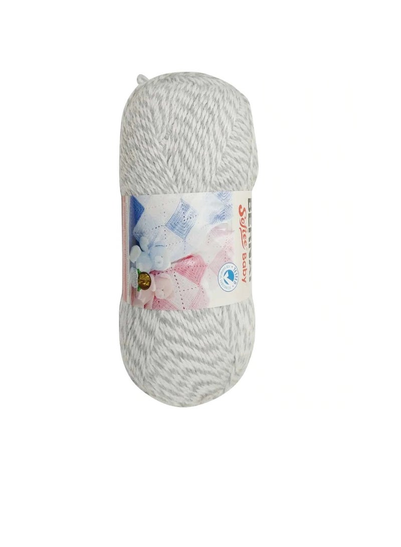 Bernat Softee Baby Yarn Solids Grey Marl - Image 3