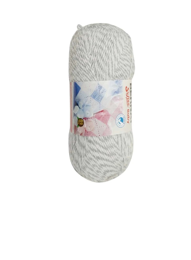 Bernat Softee Baby Yarn Solids Grey Marl - Image 2