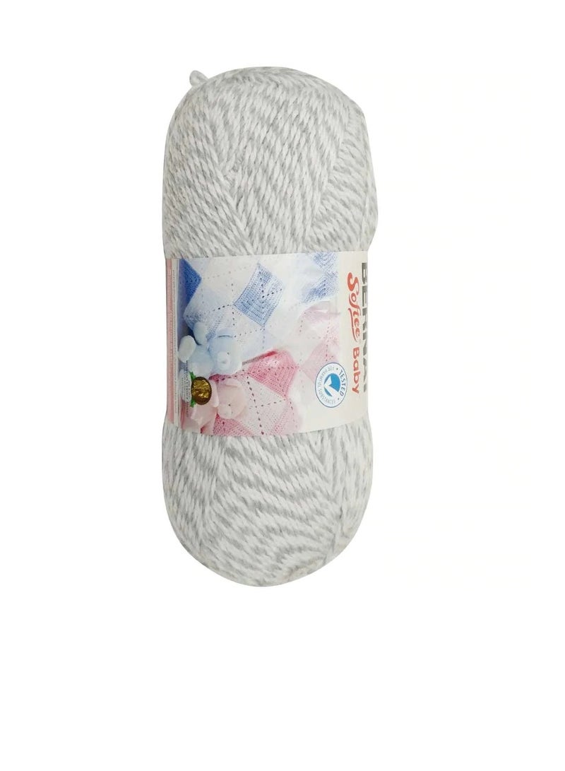 Bernat Softee Baby Yarn Solids Grey Marl - Image 1