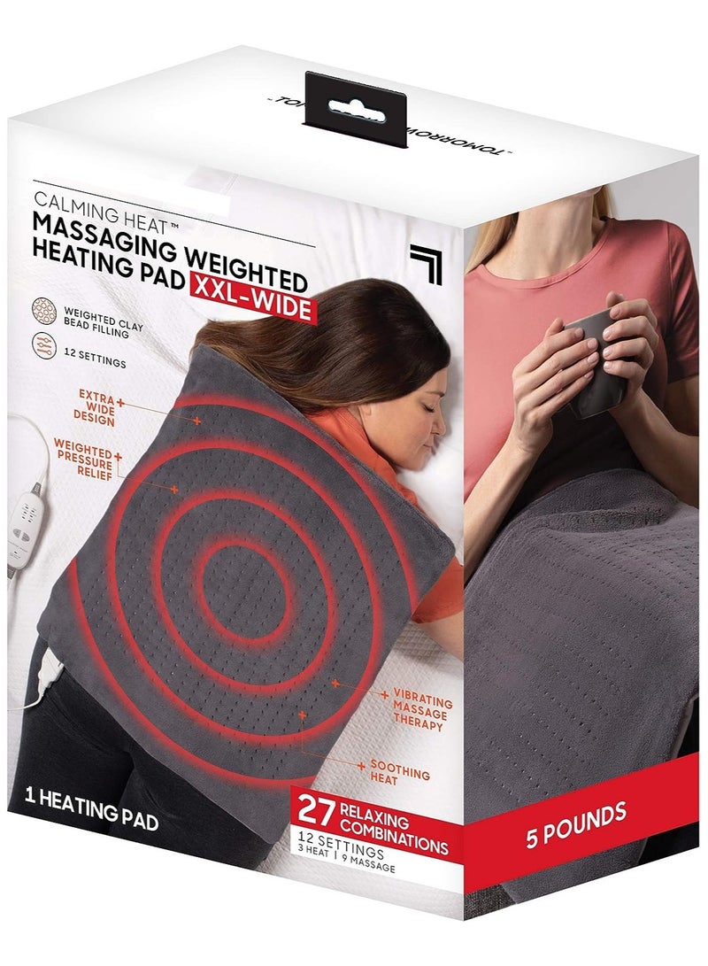 DubaiGallery Heat Back Wrap Deluxe Electric Back Heating Pad with Customizable Inflatable Lumbar Support, Soothing Heat, & Massaging Vibrations- 27 Settings 3 Heat, 9 Vibration, 3 Lumbar - Image 1