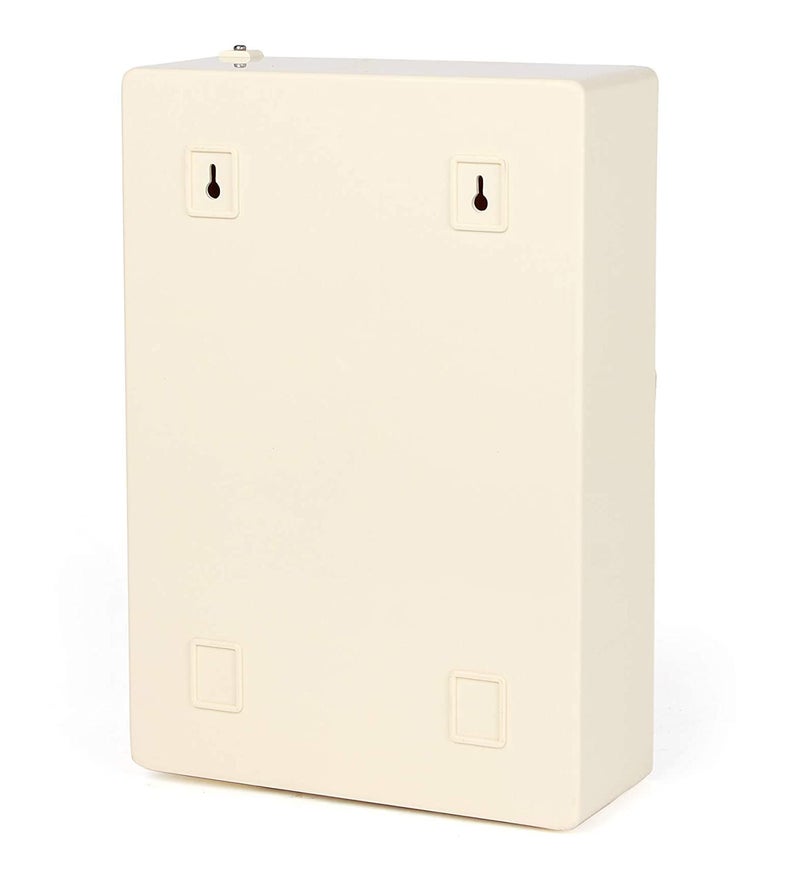 Zahab Style Single Door Plastic Storage Bathroom Cabinet with Mirror-Ivory (10x4x14 inch) - Image 4