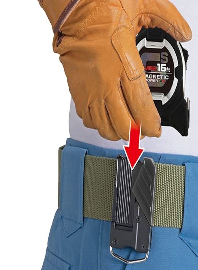 TAJIMA Tape Measure - 16ft x 1in GS-Lock Measuring Tape with Dual Magnetic Power & Compatible Clip - GS-SC16BW - Image 2