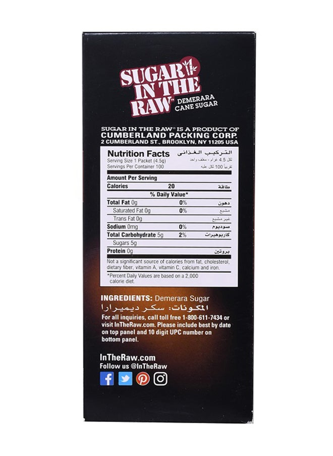 SWEET'N LOW Sugar In The Raw Demerara Sugar 100 Packets 453g  - Image 3