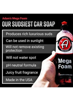 Adam's Polishes Mega Foam 2-Pack - Ph Best Car Wash Soap For Foam Cannon, Pressure Washer Or Foam Gun  - Image 3