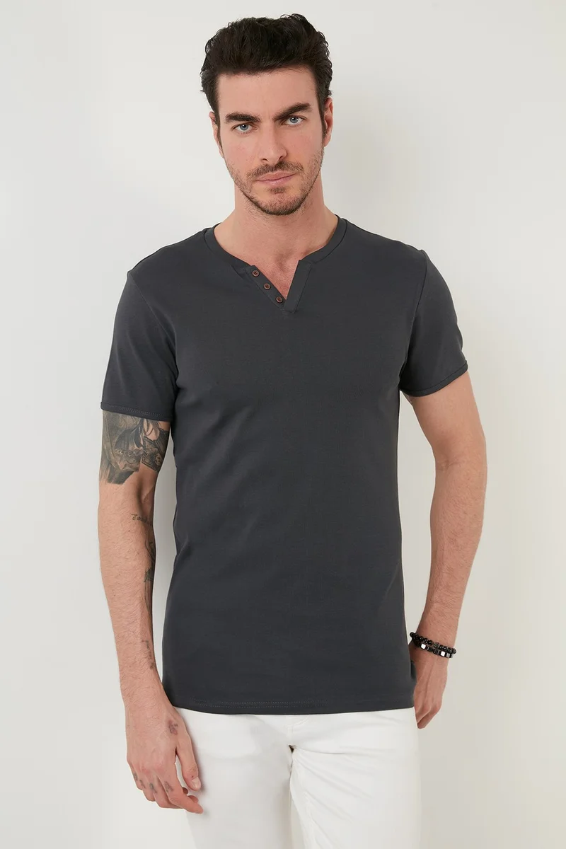 Buratti 100% Cotton V-Neck Slim Fit T Shirt Men's T SHIRT 5902122