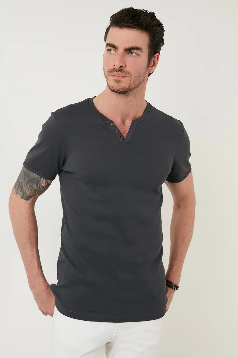Buratti 100% Cotton V-Neck Slim Fit T Shirt Men's T SHIRT 5902122