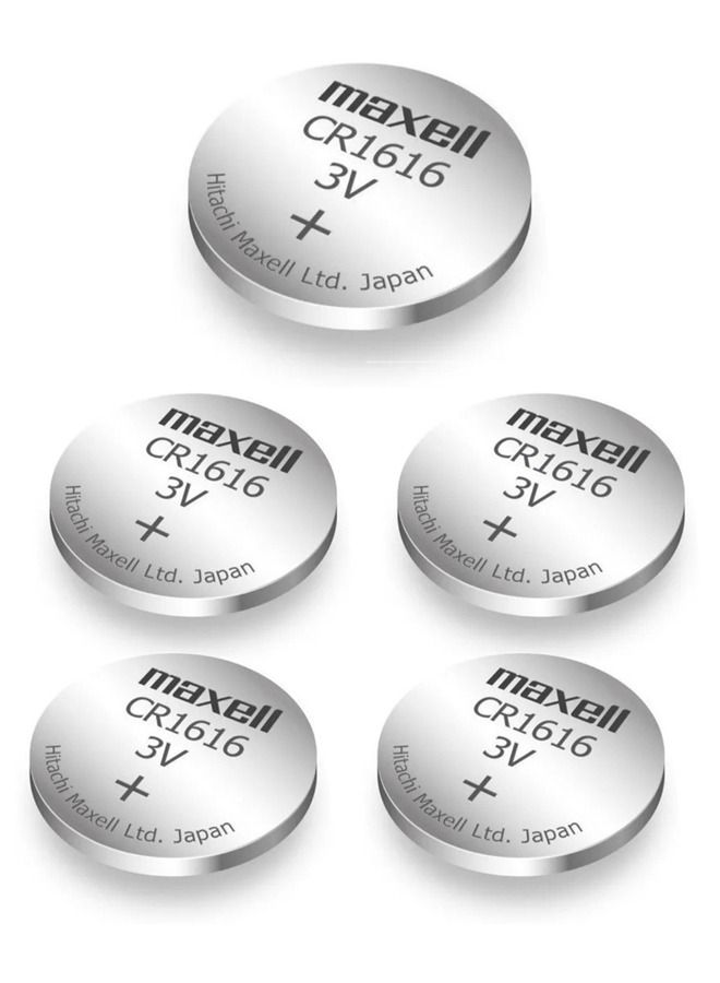 ماكسل ماكسيل CR1616 بطارية 3 فولت 5 قطع - Image 1
