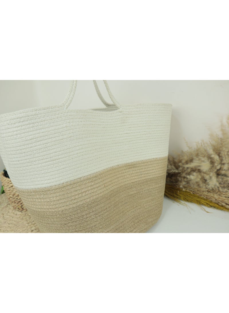 انتيكيانو حقيبة شاطئ  نسائية بشكل دلو - Image 3