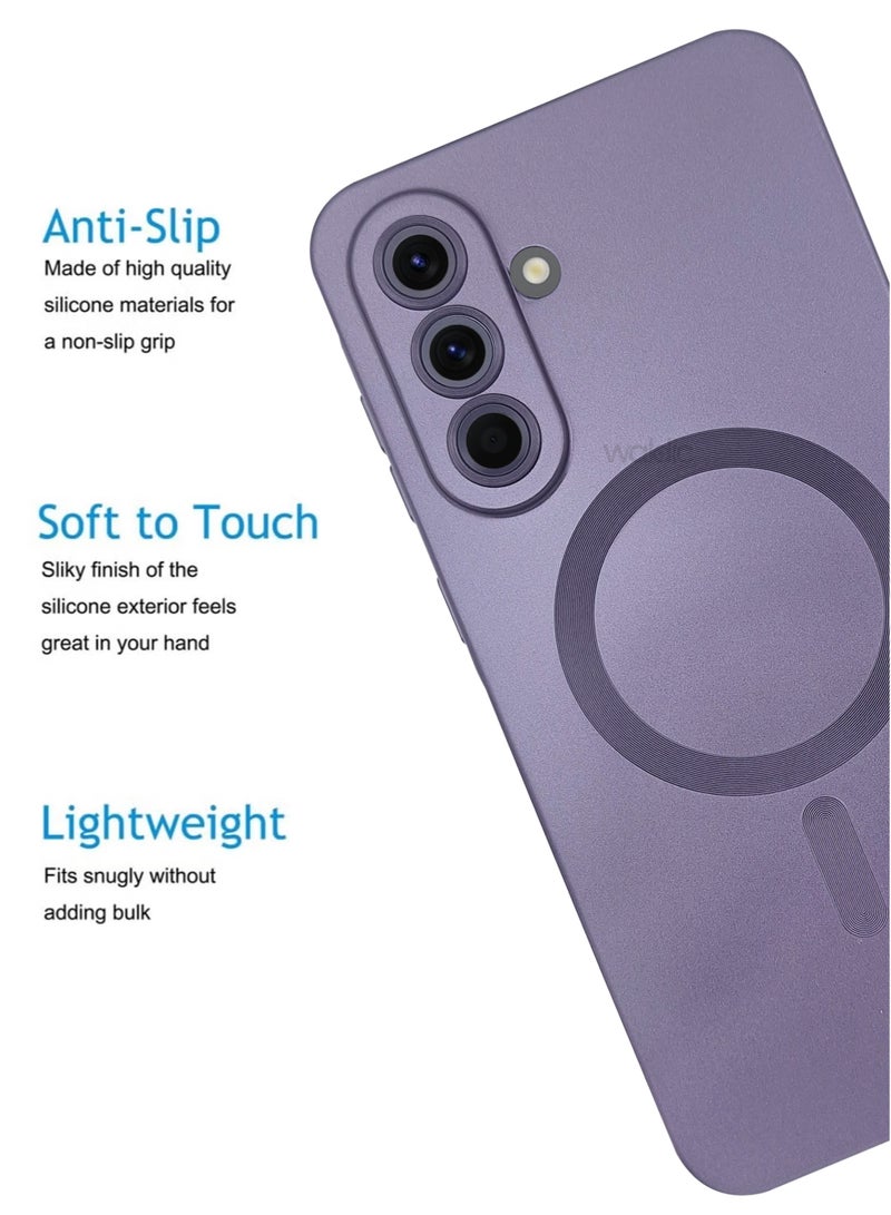 Samsung Galaxy A36 5G Premium Case | Premium Silicone  Case Cover Designed for Samsung Galaxy A36 5G | Samsung Galaxy A36 5G Case Camera and Drop Protection Thin Protective Back Cover Case for Samsung Galaxy A36 5G - Violet - view 3