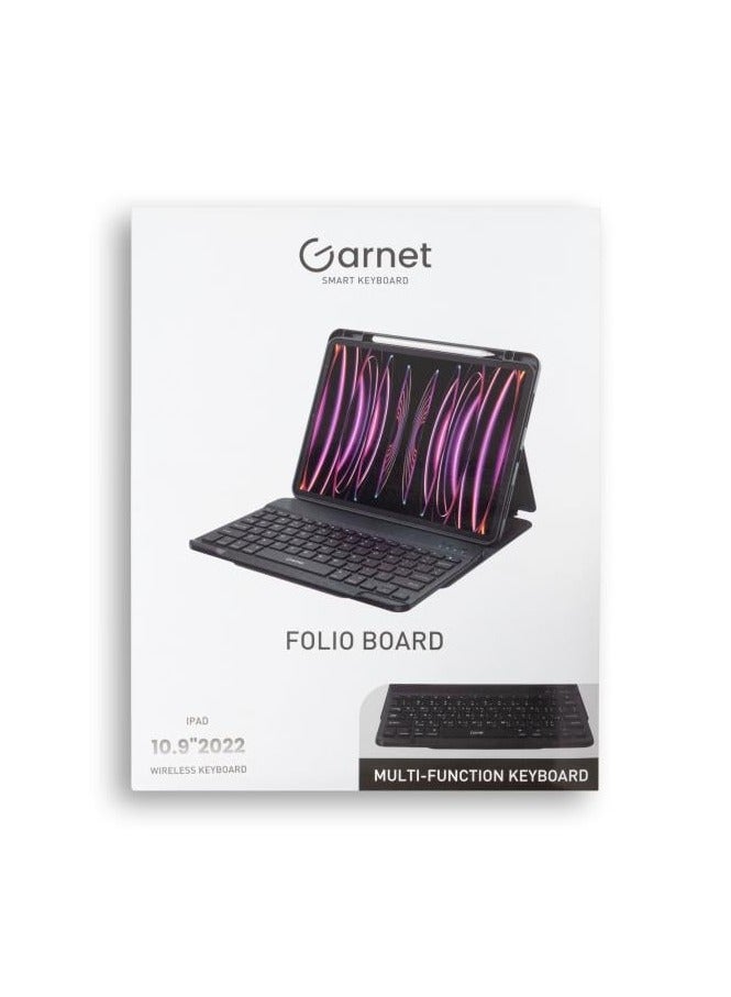 جارنيت قارنت - لوحة مفاتيح لاسلكي FOLIO BOARD لوحة المفاتیح لاجهزة ايباد لـ 11PRO(2024) - اسود - Image 4