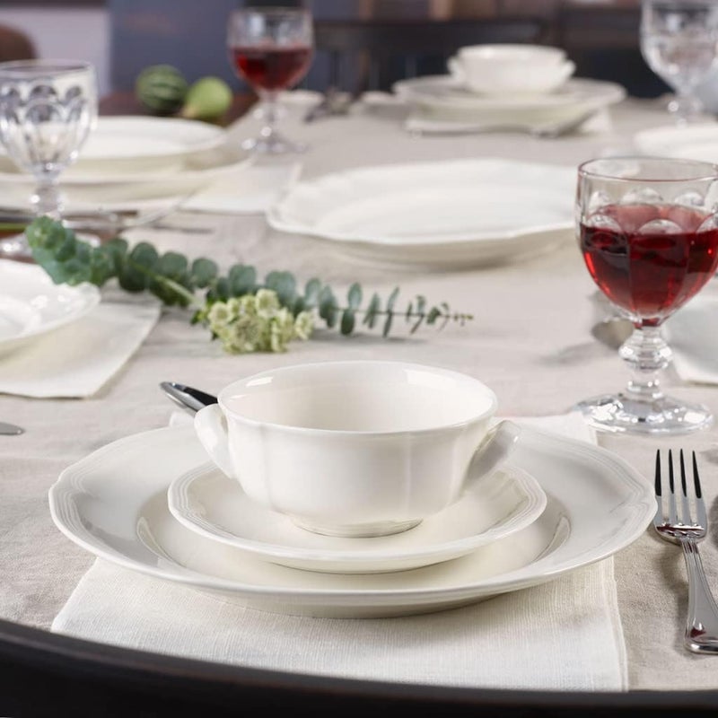 Villeroy & Boch Manoir Soup Saucer, 17 cm, Premium Porcelain, White - Image 2