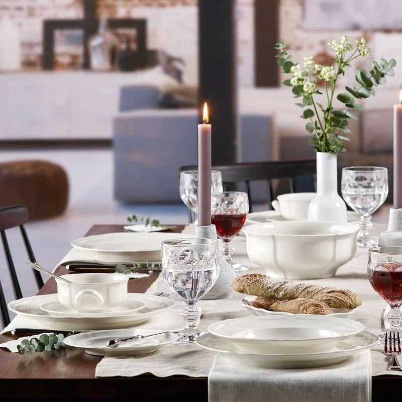 Villeroy & Boch Manoir Soup Saucer, 17 cm, Premium Porcelain, White - Image 4