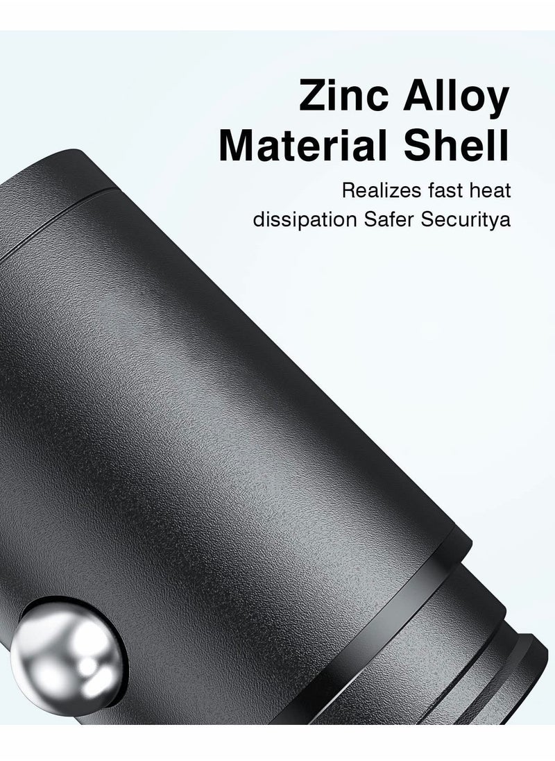 Y&D USB C Car Charger 30W, Smallest 4.8A Dual Port PD Phone Automobile Charger, Flush Fit Metal Adapter for iPhone 14/14 Pro/14 Pro Max/13 Pro/13 Max, Galaxy, iPad, MagSafe  - Image 5