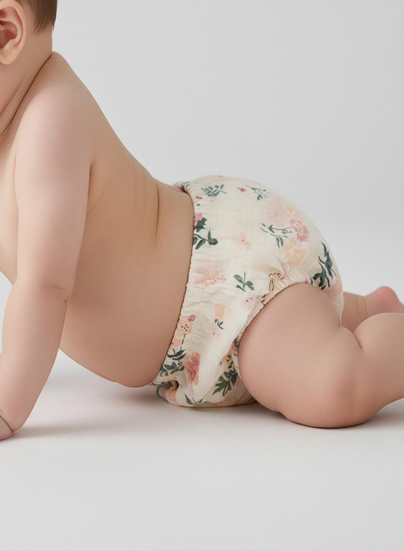 babyqlo Muslin Floral Potty Training Pants Set of 3 - Image 2