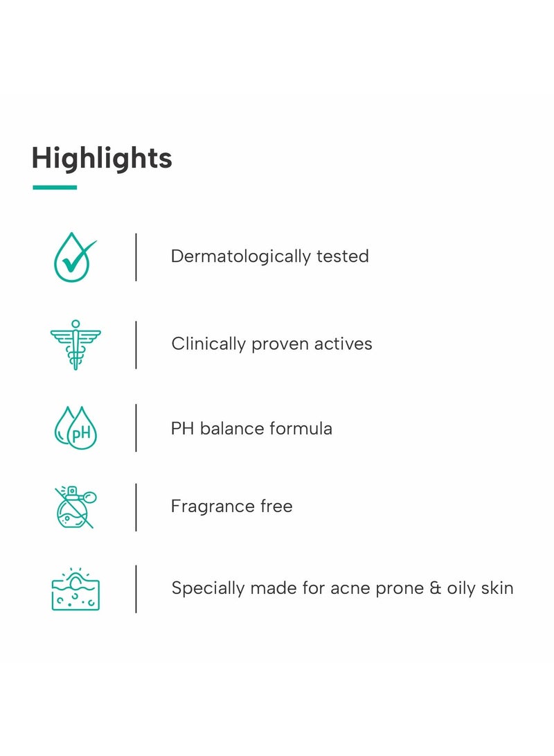 DERMATOUCH Salicylic Acid 2% Face Wash | For Acne & Oil Control | Suitable to All Skin Types | For both Men & Women | 50ML - Image 4