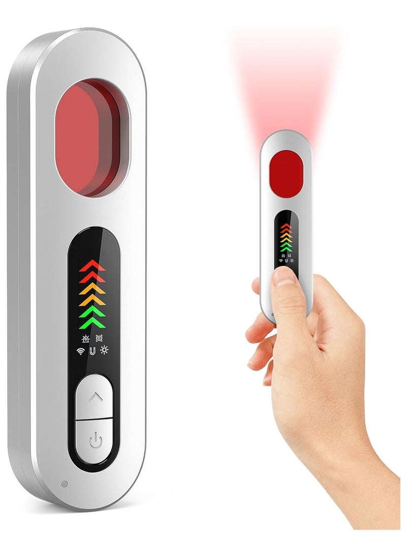Vierex Hidden Camera Detector, Anti-Spy Camera Detector, Hidden Device GPS Detector, Bug Detector, RF Wireless Signal Scanner, Camera Detector for Hotels, Home, Office, 6 Levels Sensitivity 4 Modes, 34H Work  - Image 1