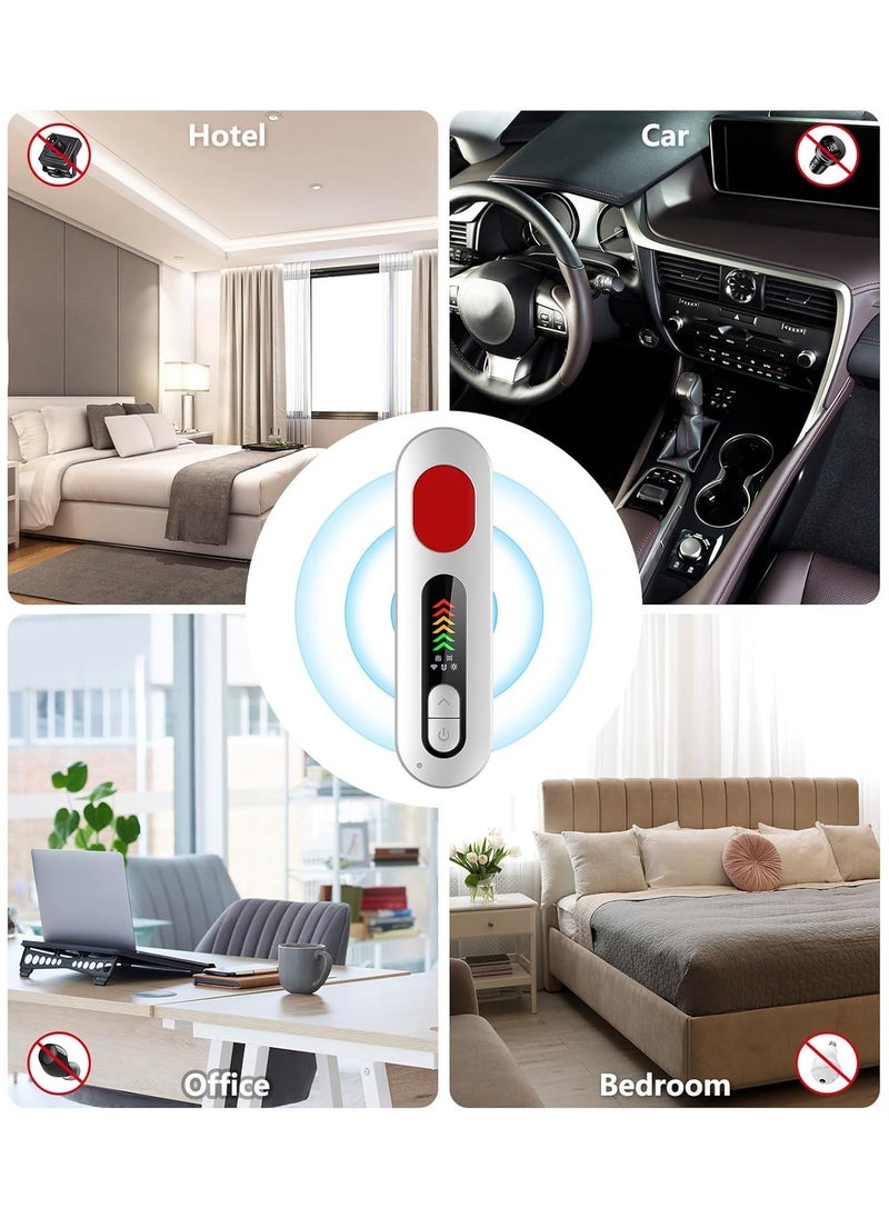 Vierex Hidden Camera Detector, Anti-Spy Camera Detector, Hidden Device GPS Detector, Bug Detector, RF Wireless Signal Scanner, Camera Detector for Hotels, Home, Office, 6 Levels Sensitivity 4 Modes, 34H Work  - Image 4