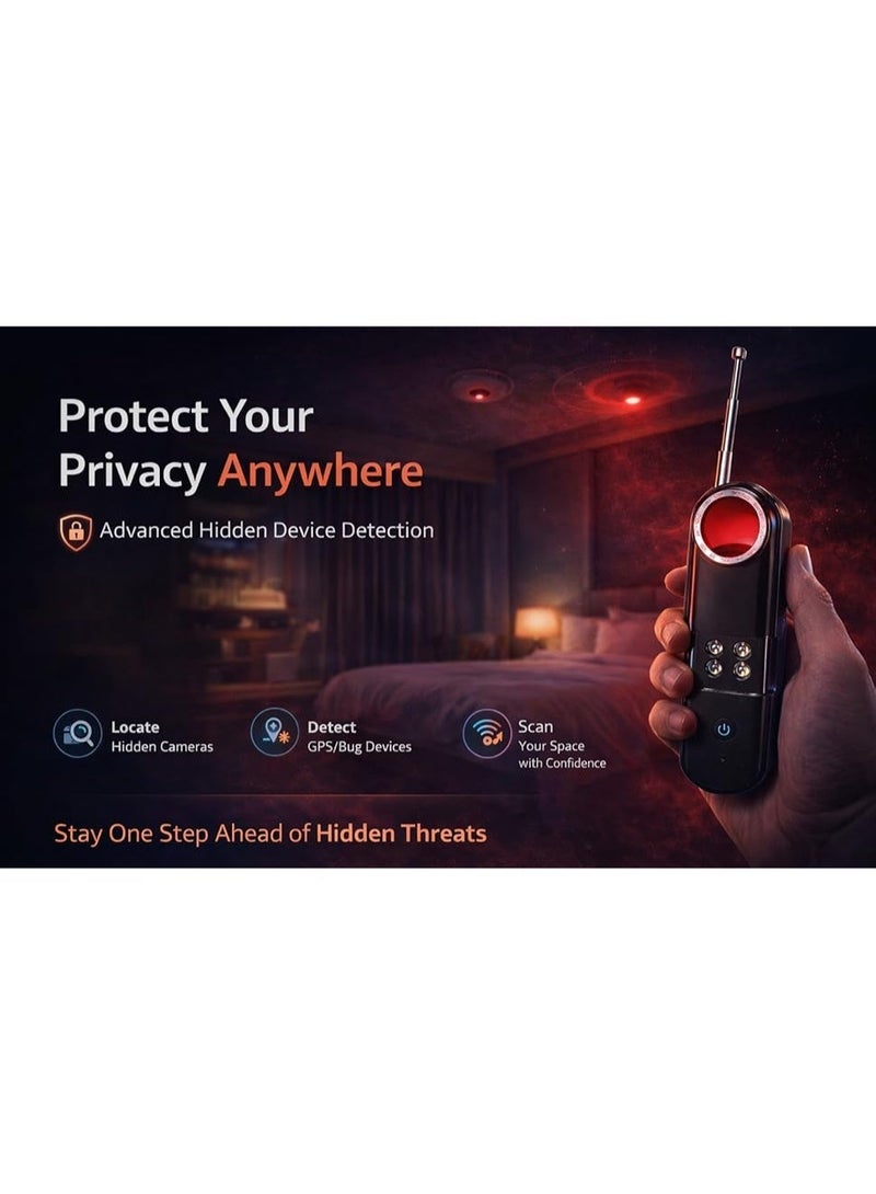 فيريكس T01 Smart Camera Detector - كاميرا مخفية متعددة الوظائف، GPS Tracker & Bug Detector مع ماسح إشارة RF، مكتشف عدسة الأشعة تحت الحمراء، جهاز محمول مضاد للتجسس - Image 2