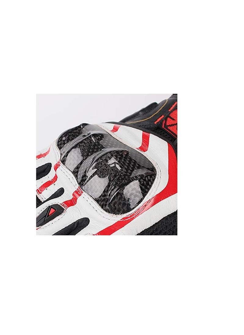 Scoyco - SCOYCO Motorcycle Gloves Cowhide Leather Touchscreen Full Finger Summer Gloves Breathable Gloves for Cycling Outdoor Sports MC109-RED Size Large - Image 1