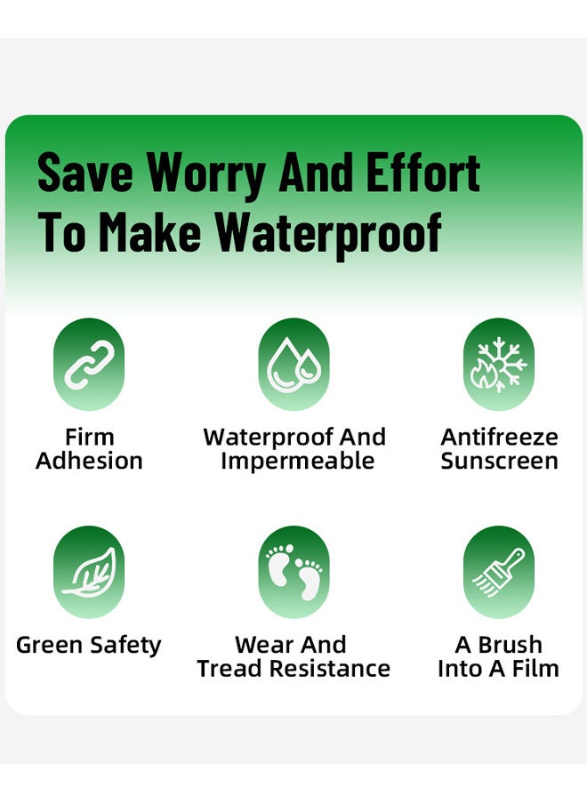 Invisible Waterproof Agent, Liquid Waterproof Super Strong Bonding Sealant, Transparent Repairing Leak Waterproof Adhesive Indoor Outdoor Water-Based Waterproof Coating For Wall Bathroom Roof, 300G