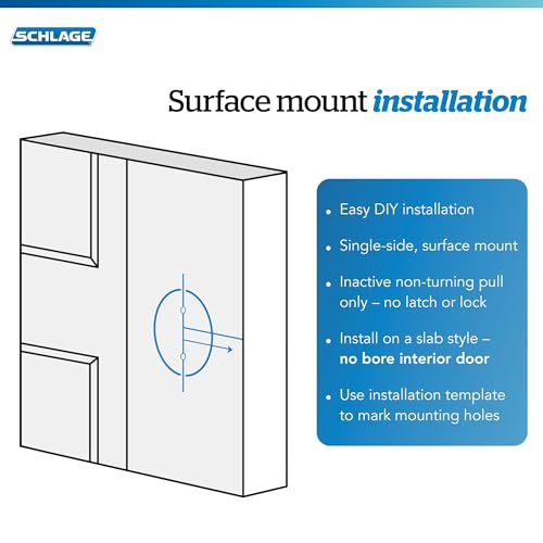 SCHLAGE Knob with Greyson Trim Non-Turning Lock, Aged Bronze (F170 BWE 716 GSN) - Image 4