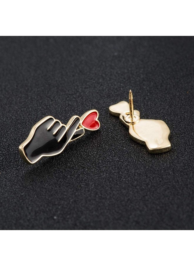 10K Gold Color White And Black Enamel Finger Heart Pin And Brooch(Rose Gold) - pzsku/ZEA4F8DAB22DA0DE445E8Z/45/_/1735214669/a92b0697-a4c6-4354-bec2-77ffa41d4822