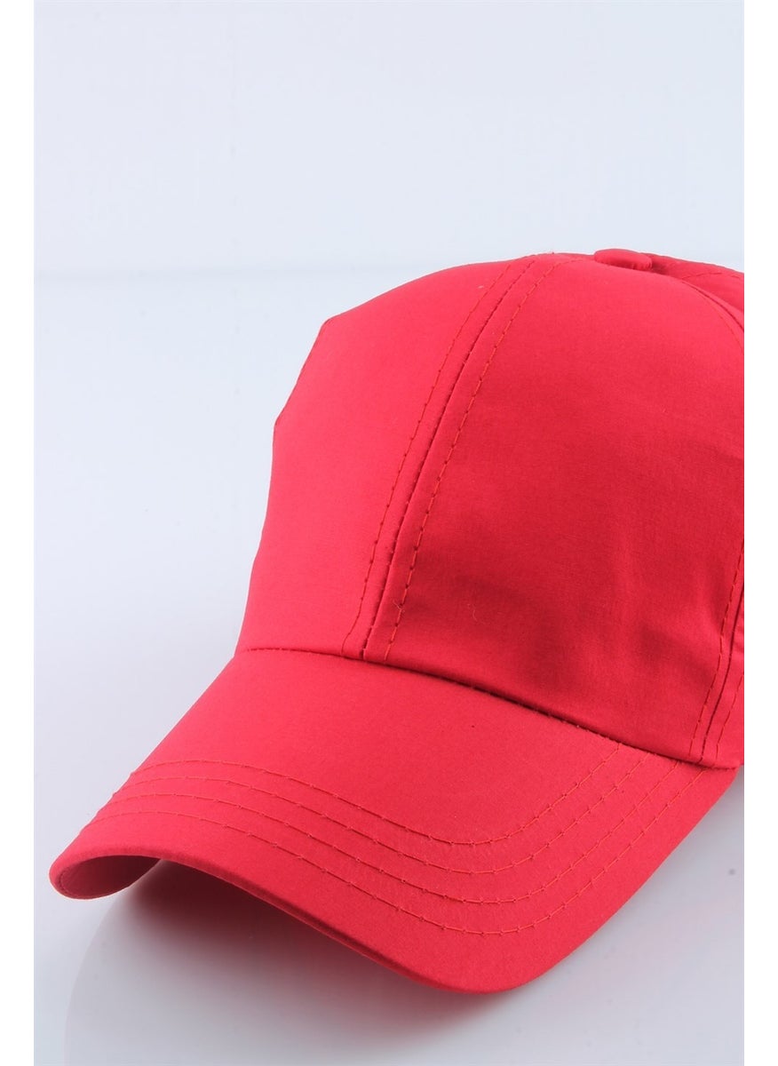 Cappello Plain Red Unisex Hat - CPLDUZR005  - Image 2