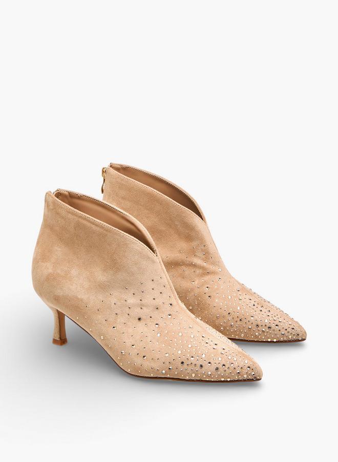 Flora Bella By Shoexpress Women Kitten Heel Ankle Boots - Image 1