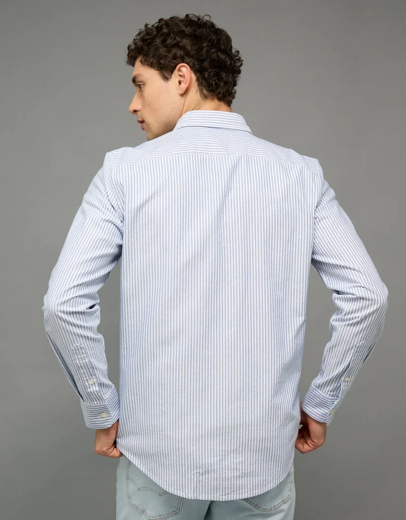 امريكان ايجل قميص أوكسفورد بأزرار وقصّة سلِم بأكمام قصيرة