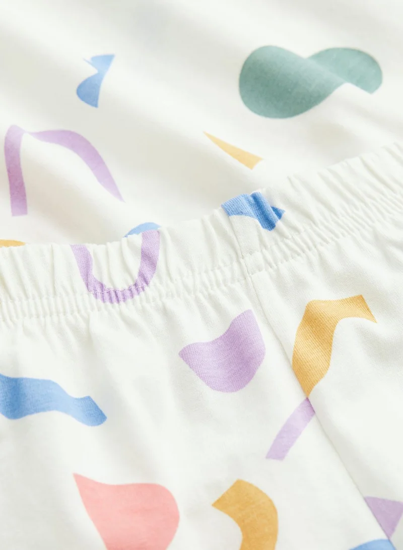 اتش اند ام Kids Graphic Print T-Shirt & Shorts Set