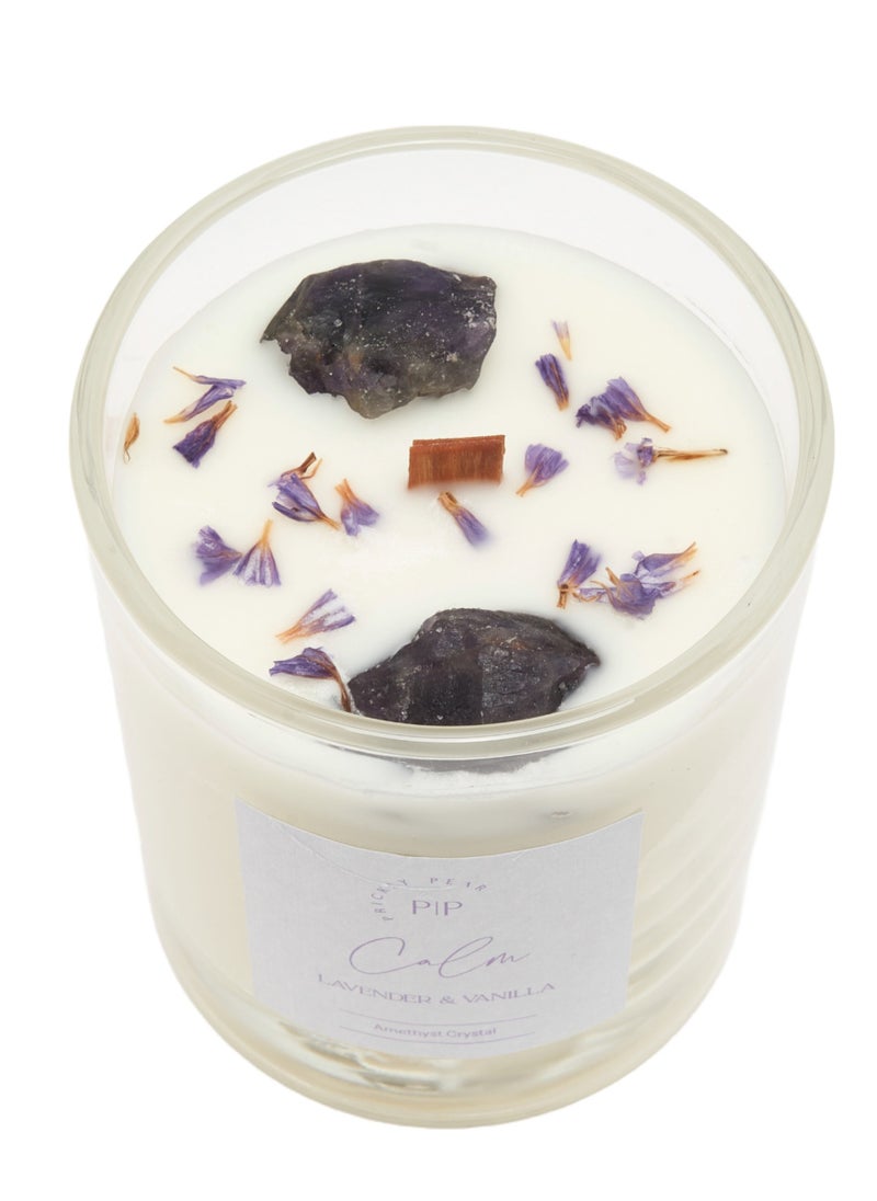 Prickly Pear Amethyst Crystal 'Calm' Candle, 200g  - Image 3