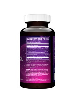 MRM MRM Nutrition Resveratrol | 100mg Natural Trans-resveratrol | Antioxidant | Gluten-Free + Vegan | 60 Servings  - Image 2