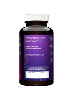 MRM MRM Nutrition Resveratrol | 100mg Natural Trans-resveratrol | Antioxidant | Gluten-Free + Vegan | 60 Servings  - Image 3