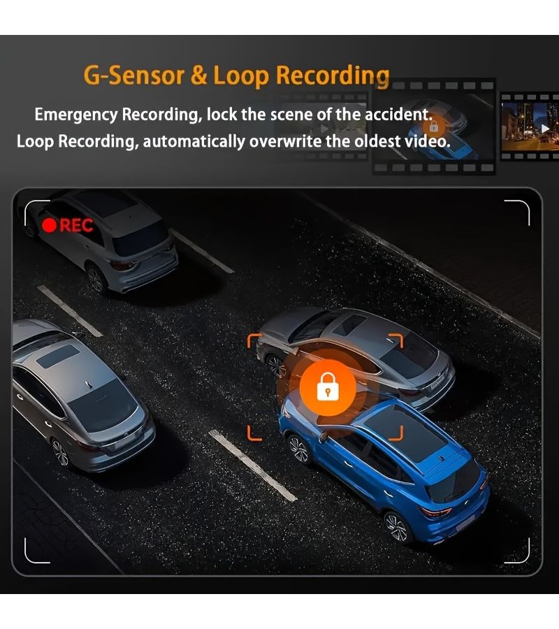 Car Front Rear Left Right 4 Channels 1080P FHD 720P 360 Degree Panoramic Car Camera System Includes 64G Memory Card - Image 4