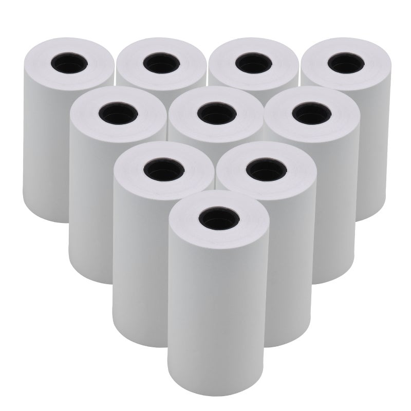 10pcs White Blank Thermal Paper Roll 57x30mm/2.17x1.18in Photo Picture Receipt Memo Printing Compatible with Pocket Printer Instant Photo Printer - Image 1