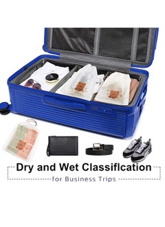 SYOSI Clear Shoe Bags for Travel 50Pcs Transparent Travel Shoe Bags for Packing Waterproof Dustproof Portable Drawstring Shoe Storage Bags for Men and Women  - Image 5