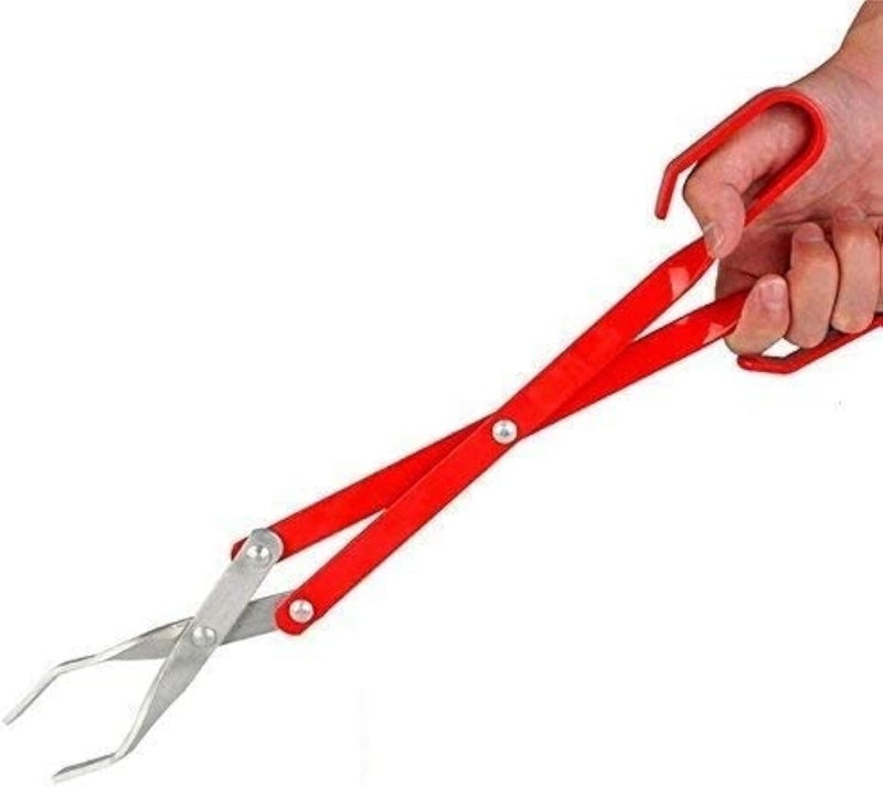 16.5" Aluminum Scissor Tongs for Camping, BBQ, Perfect for Grilling, Durable, Rust-Proof
