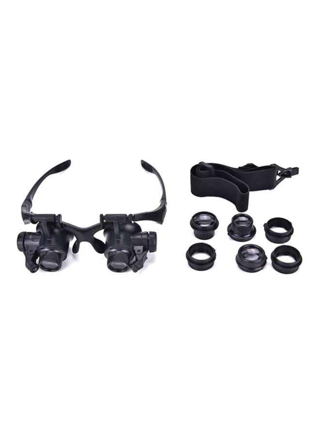 Repair Magnifier Loupe Glasses With LED Light Black - Image 2