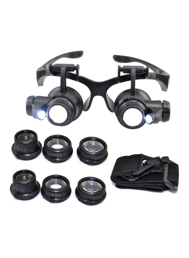 Repair Magnifier Loupe Glasses With LED Light Black - Image 5