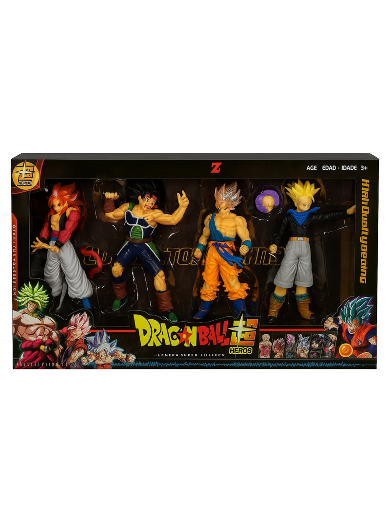 REZZOSS Dragon Ball Heros Action Figure Toy Set for Kids – 4 Pcs Super Saiyan Anime Toys | Cartoon Character Action Figures | Collectible PVC Toy Set for Boys | Birthday Gift, Playtime & Display Toy for Kids Ages 3+ - Image 4