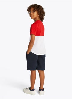 TOMMY HILFIGER Boys' Short and T-Shirt Set - Cotton Blend, Multicolour  - Image 4